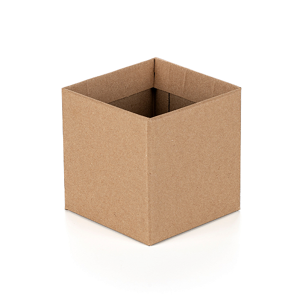 Cachepot Quadrado Pote 12  Kraft (05 unidades)