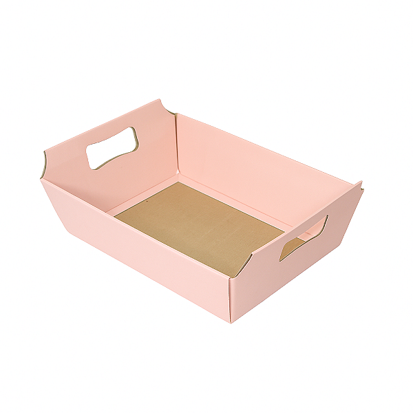 Cesta Papelão Grande Rosa (01 unidade)