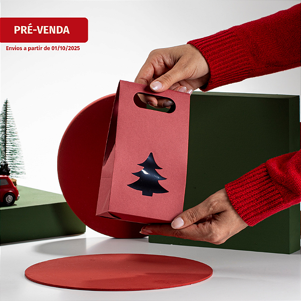 Sacola Natal CardPlus Red (05 unidades)