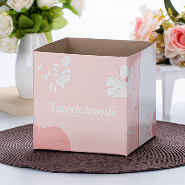 Cachepot Quadrado Pote 15 Especialmente Para Você (05 unidades)