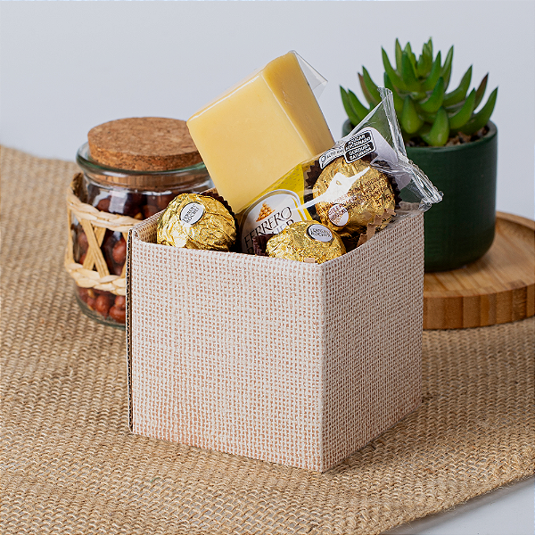 Cachepot Quadrado Pote 09 Juta (05 unidades)