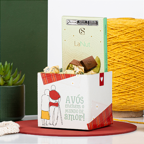 Cachepot Quadrado Pote 09 Avós ❤️ (05 unidades)