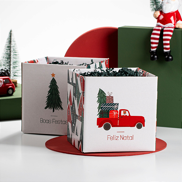 Cachepot Quadrado Pote 15 Viagem de Natal (05 unidades)