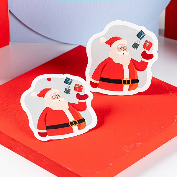Tag Papai Noel (10 unidades)