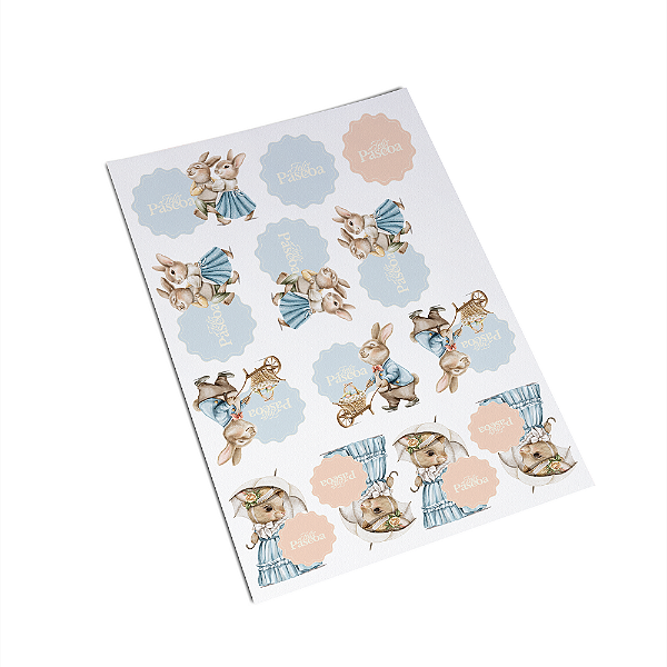 Adesivo DTF Doce Encanto&Delicadeza 01 Folha [ 13 Adesivos ]