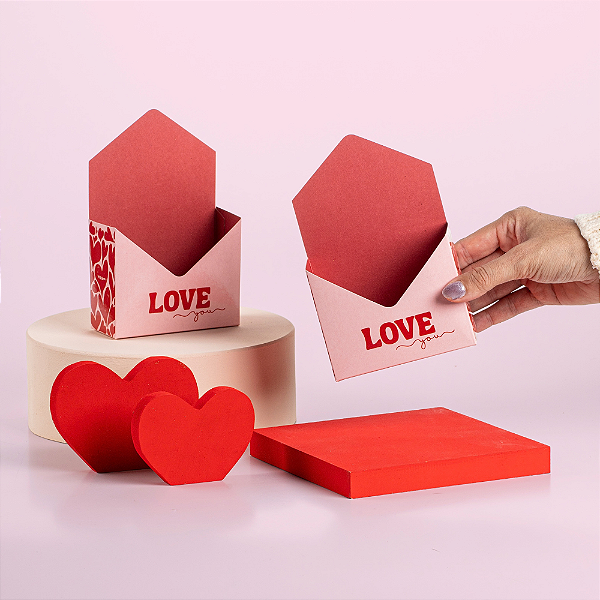 Mini Envelope Love You - Dia dos Namorados (05 Unidades)