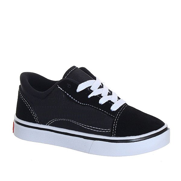 Tênis Casual Preto Infantil Menino Masculino School Moderno