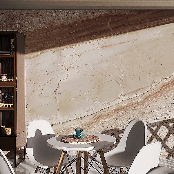 Papel de Parede Mármore Marrom
