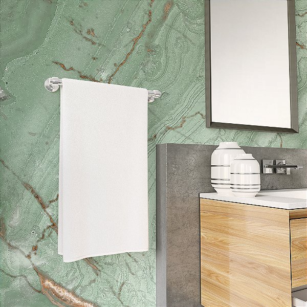 Papel de Parede Mármore Ônix Verde