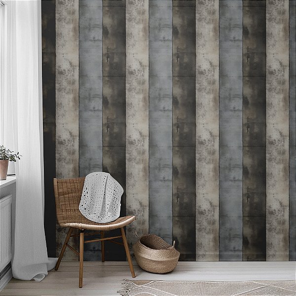 Papel de Parede Concreto Tons Escuros