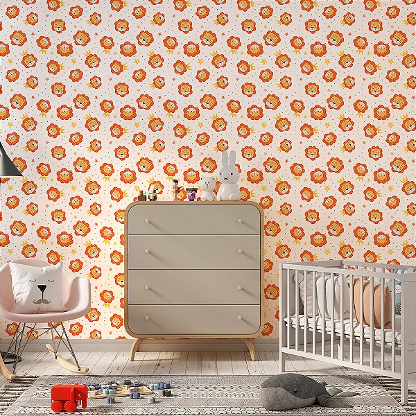 Papel de Parede Leão e Coroa