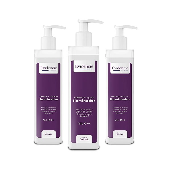 Kit 3 VIT C++ - Sabonete Líquido Iluminador Vitamina C | 200ml