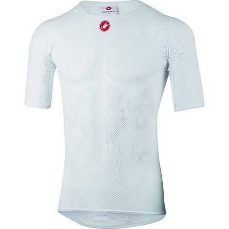 CAMISETA CASTELLI SEGUNDA PELE MEN CORE MESH 3 SS - WHITE TAM- L/X