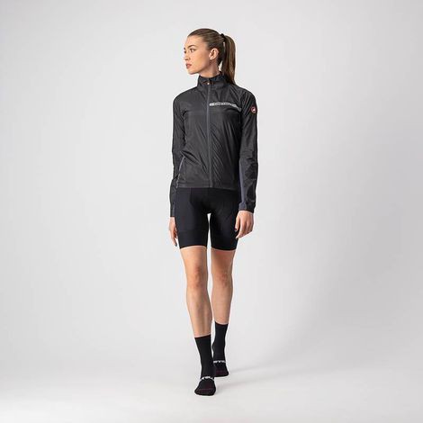 JAQUETA CASTELLI WOMEN - SQUADRA STRETCH - LIGHT BLACK/TAM. M