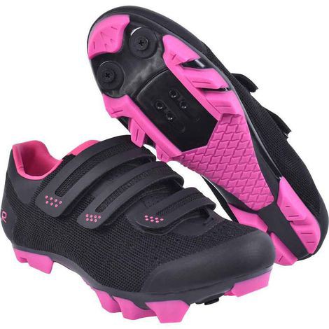 SAPATILHA FLR MTB F-55 KNIT PRETA ROSA