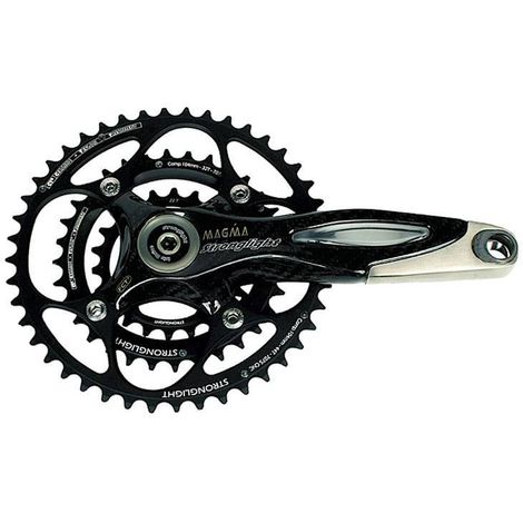 PEDIVELA STRONGLIGHT MTB MAGMA 170 175MM 22/32/44 PRETO