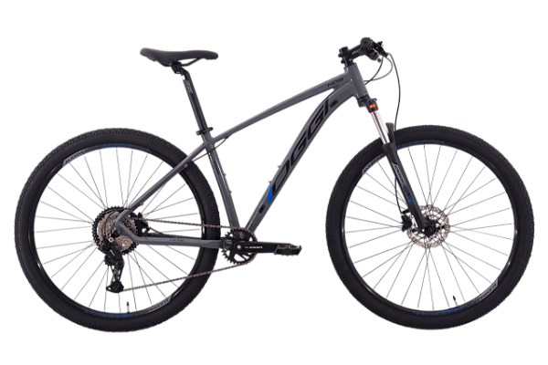 BICICLETA OGGI HACKER HDS ESSA - CINZA/AZUL-ESTA BICICLETA TEM 14 MESES DE SEGURO GRATIS