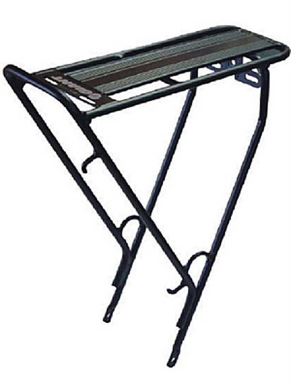 Bagageiro Giant Rack com suporte para bomba-Preto