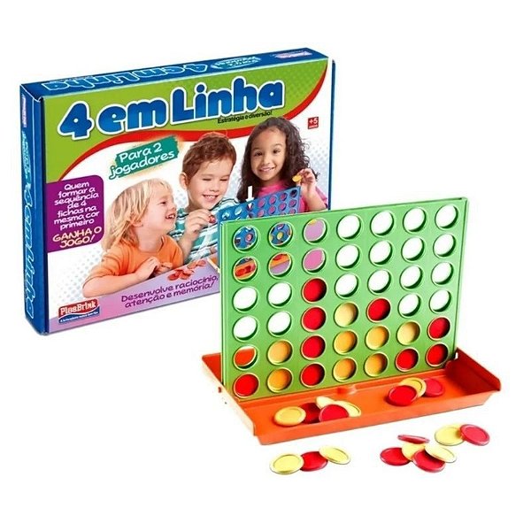 Jogo Educativo 4 Em Linha  Jogo de Estratégia  Ligue 4 Plasbrink