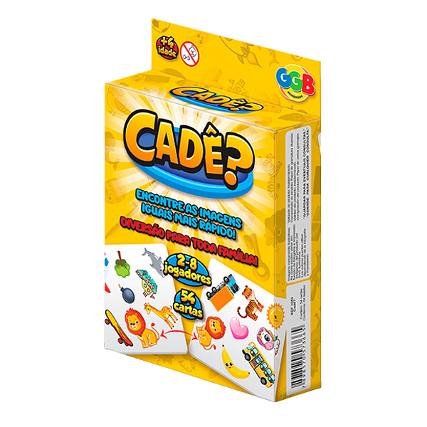 Cadê Jogo de Cartas GGB Brinquedo Educativo