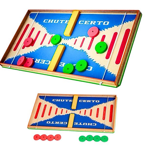 Jogo Chute Certo Brinquedo Divertido em MDF