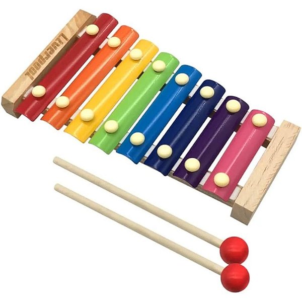 Xilofone Musical Infantil Educativo 8 Notas Colorido Instrumento Musical Toy Mix