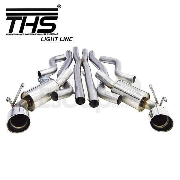 KIT ESCAP. CAT BACK THS INOX 409 CAMARO V8 2014 A 2016