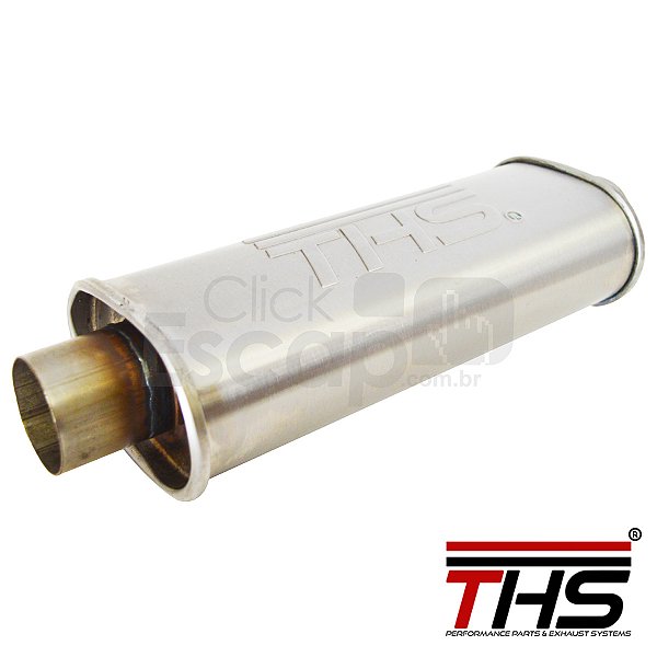 ABAFADOR OVAL ESPORTIVO UNIVERSAL THS INOX 2.0 POL.