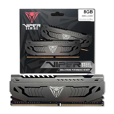 MEMORIA PATRIOT VIPER STEEL 8GB DDR4 3000MHZ CL 16 DIMM