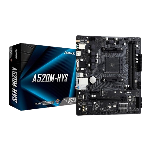 PLACA MAE ASROCK A520M-HVS AM4 DDR4 MATX