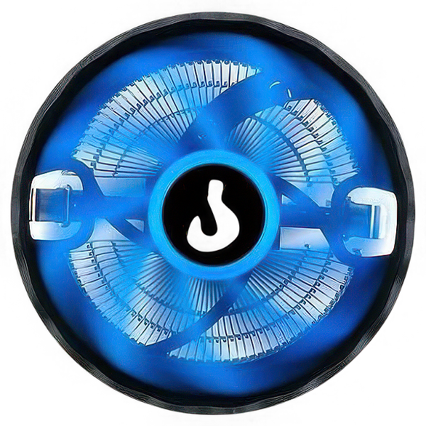 COOLER PARA PROCESSADOR GAMER RISE MODE X2, INTEL, 120MM, PRETO E AZUL
