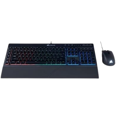 TECLADO E MOUSE GAMER CORSAIR HARPOON E K55