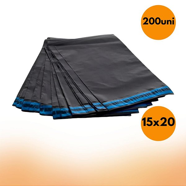 200 Unidades Envelope de Segurança para Correio Reciclado 15X20