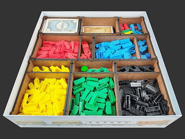 Organizador (INSERT MDF) para Ticket to Ride: Europa