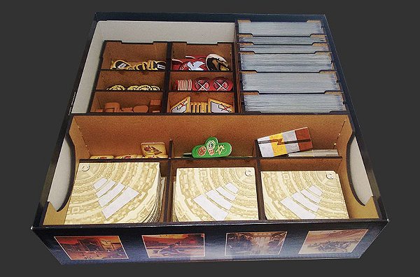 Organizador (INSERT MDF) para 7 Wonders (1ª Edição) - Modelo 1