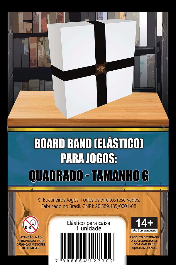 Board Band (Elástico) para Board Games - Caixa Quadrada - Tamanho G