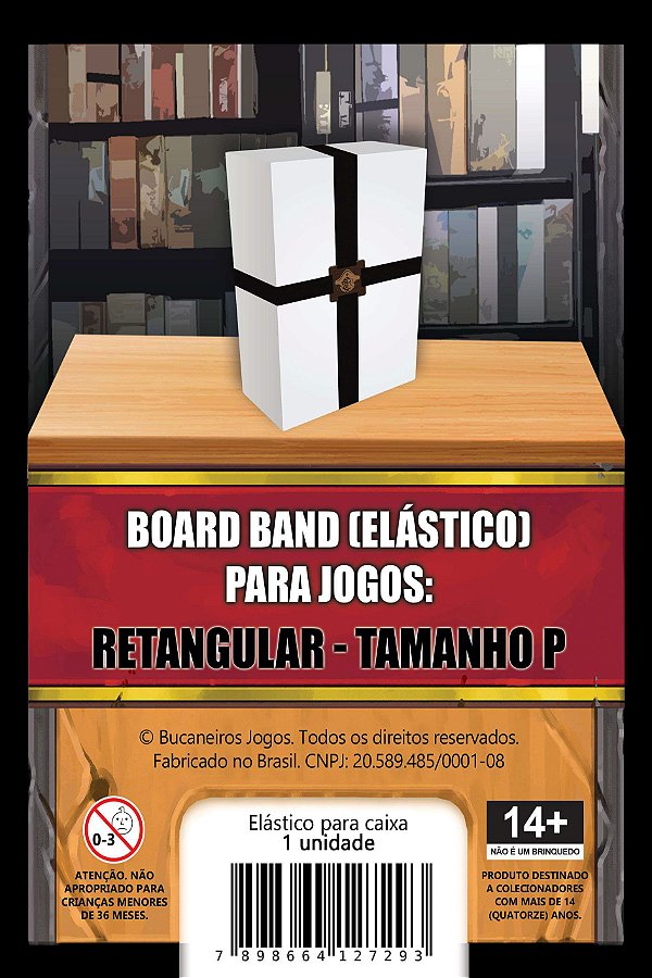 Board Band (Elástico) para Board Games - Caixa Retangular - Tamanho P