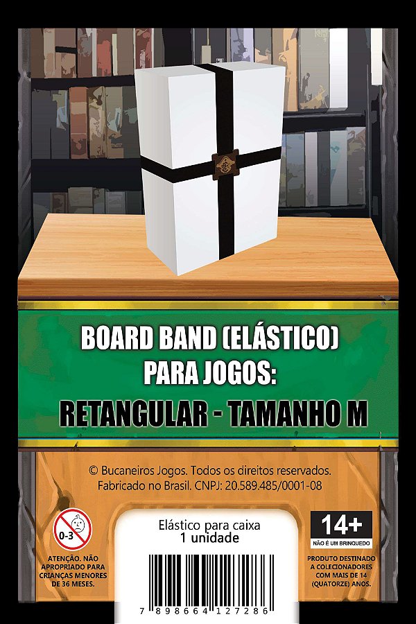 Board Band (Elástico) para Board Games - Caixa Retangular - Tamanho M