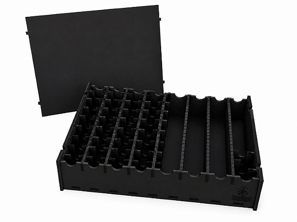 Caixa Organizadora para Figurinhas dos Álbuns Panini - Tamanho G - BLACK