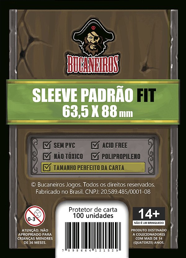 SLEEVE PADRÃO FIT (Shield Perfect Size) para Magic e Pokémon