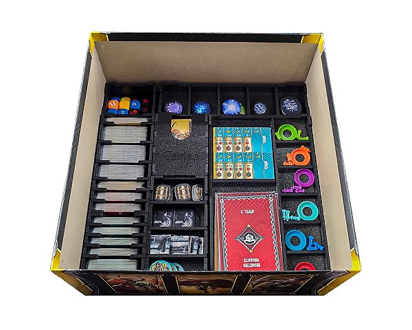 Organizador (SOFT INSERT XPS) para Massive Darkness 2: Hellscape + Board Band (Elástico)