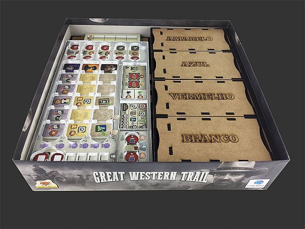 Organizador (INSERT MDF) para Great Western Trail PREMIUM (com Overlay)