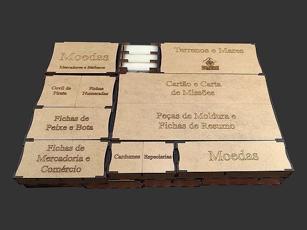 Upgrade Kit para Organizador (INSERT MDF) para Catan Plus