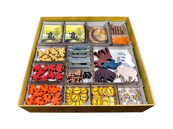Organizador (SOFT INSERT PARANÁ) para Everdell (Modelo 3) + Board Band (Elástico)