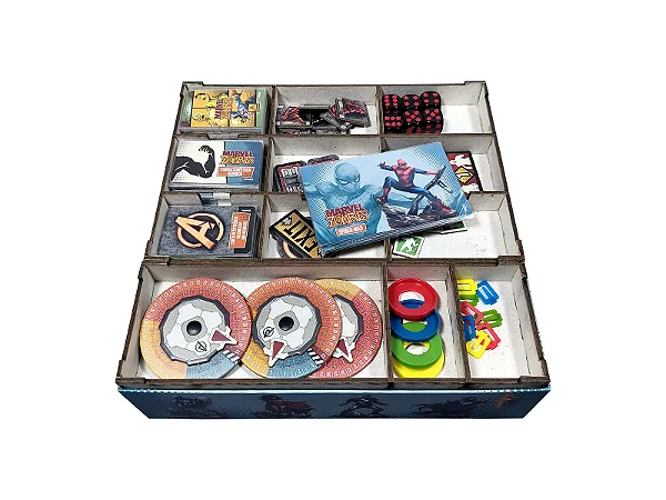Organizador (SOFT INSERT PARANÁ) para Zombicide: Marvel Zombies Heroes' Resistance + Board Band (Elástico)