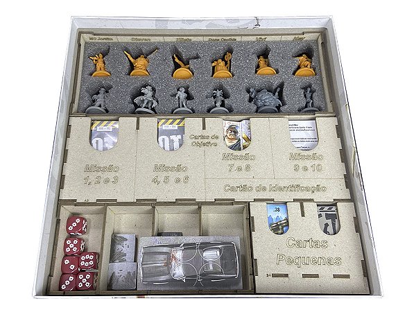 Organizador (SOFT INSERT PARANÁ) para Zombicide: Rio Z Janeiro