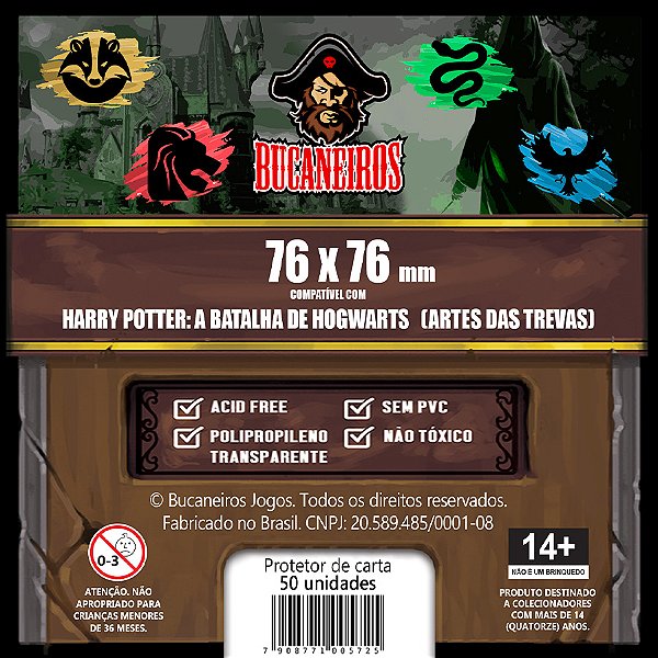 Sleeve Customizado para Harry Potter: A Batalha de Hogwarts (76 x 76)