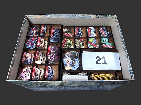 Organizador (INSERT MDF) para Frosthaven (Modelo 2)