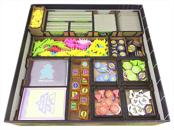 Organizador (INSERT MDF) para Ilha dos Dinossauros - Retail (2ed) -  Bucaneiros Jogos - Board Games (Jogos de Tabuleiro), Card Games e Acessórios