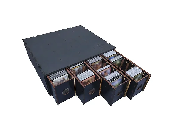 Caixa Organizadora para Card Games (Genérico) - Modelo Vertical COLMEIA - Tipo GAVETA - PREMIUM